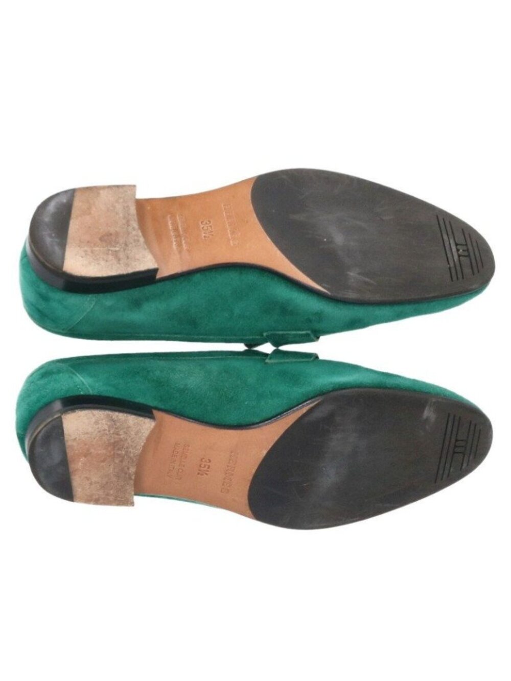 Hermes Buckle Suede Loafers - Picture 3 of 5